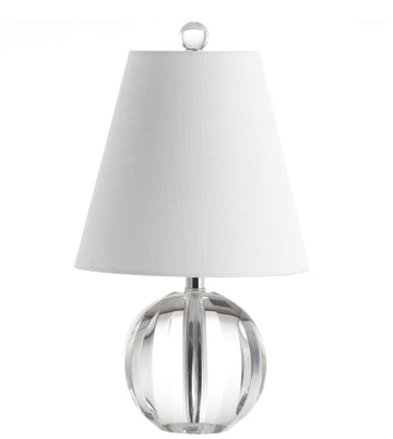 Goddard 16" Crystal Ball/Metal LED Table Lamp - JONATHAN Y